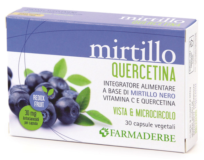 MIRTILLO QUERCETINA 30 CAPSULE VEGETALI - Farmacia Artemisia di Montecuollo Dott. Angelo snc