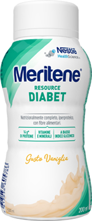 MERITENE RESOURCE DIABET VANIGLIA ALIMENTO IPERPROTEICO 28 VITAMINE E MINERALI 200 ML - Farmacia Artemisia di Montecuollo Dott. Angelo snc