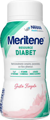 MERITENE RESOURCE DIABET FRAGOLA ALIMENTO IPERPROTEICO 28 VITAMINE E MINERALI 200 ML - Farmacia Artemisia di Montecuollo Dott. Angelo snc