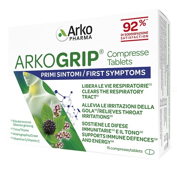 ARKOGRIP 15 COMPRESSE - Farmacia Artemisia di Montecuollo Dott. Angelo snc