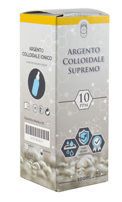 ARGENTO COLLOIDALE SUPREMO 10PPM CERTIFICATO CON CONTAGOCCE 100 ML - Farmacia Artemisia di Montecuollo Dott. Angelo snc