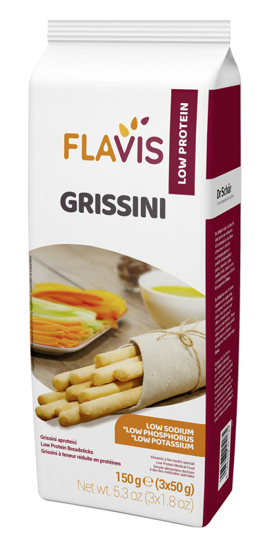 FLAVIS GRISSINI APROTEICI 3 PORZIONI DA 50 G - Farmacia Artemisia di Montecuollo Dott. Angelo snc