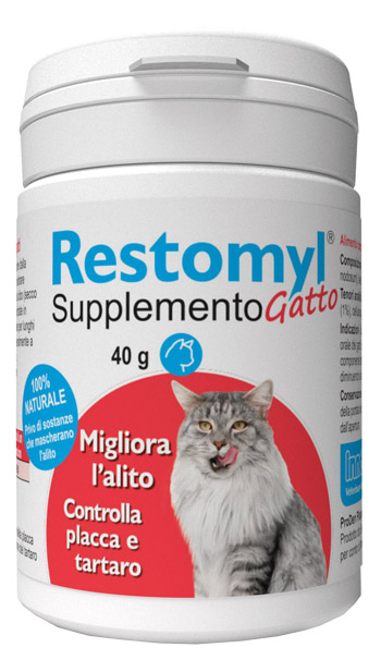 RESTOMYL SUPPLEMENTO GATTO FLACONCINO 40 G - Farmacia Artemisia di Montecuollo Dott. Angelo snc