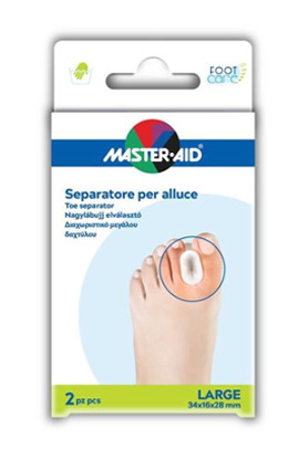 SEPARATORE DITA IN GEL MASTER-AID FOOTCARE PER ALLUCE LARGE 2 PEZZI D2 - Farmacia Artemisia di Montecuollo Dott. Angelo snc