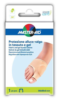 PROTEZIONE IN GEL E TESSUTO MASTER-AID FOOTCARE PER ALLUCE VALGO 1 PEZZO D5 - Farmacia Artemisia di Montecuollo Dott. Angelo snc