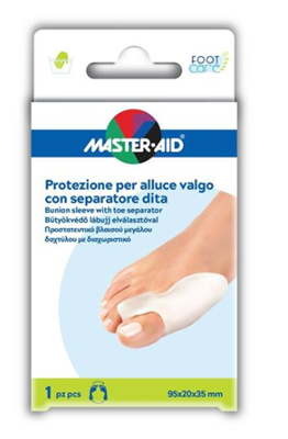 PROTEZIONE MASTER-AID FOOTCARE PER ALLUCE VALGO CON SEPARATORE DITA INTEGRATO 1 PEZZO D9 - Farmacia Artemisia di Montecuollo Dott. Angelo snc