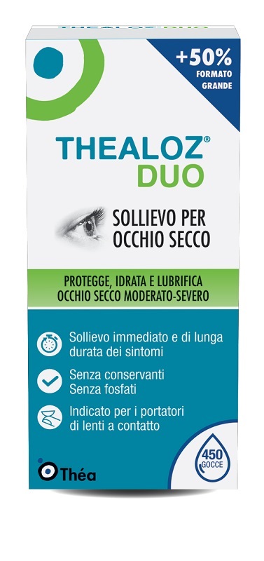 THEALOZ DUO SOLUZIONE OFTALMICA FLACONE 15 ML - Farmacia Artemisia di Montecuollo Dott. Angelo snc