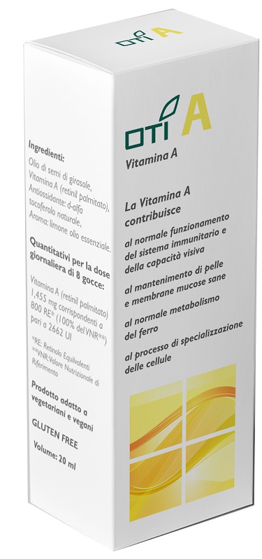 OTI A VITAMINA A GOCCE 20 ML - Farmacia Artemisia di Montecuollo Dott. Angelo snc