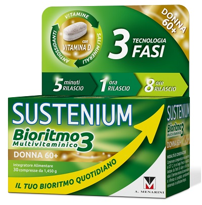 SUSTENIUM BIORITMO3 DONNA 60+ 30 COMPRESSE - Farmacia Artemisia di Montecuollo Dott. Angelo snc