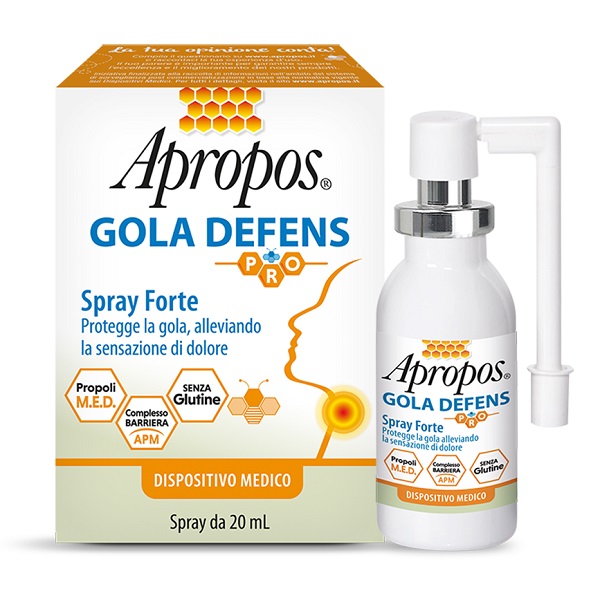 APROPOS GOLA DEFENS PRO SPRAY FORTE 20 ML - Farmacia Artemisia di Montecuollo Dott. Angelo snc