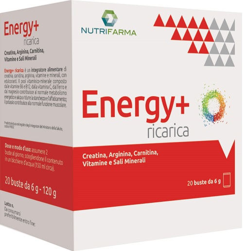ENERGY+ RICARICA 20 BUSTINE - Farmacia Artemisia di Montecuollo Dott. Angelo snc