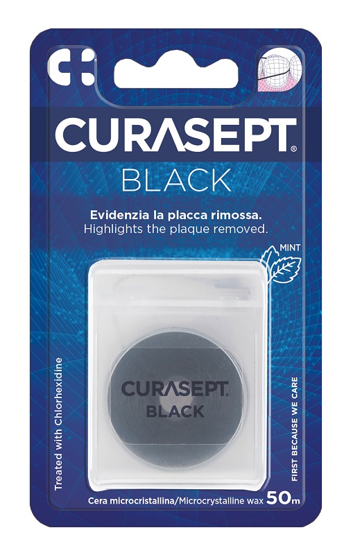 CURASEPT FLOSS CERATO NERO CLOREXIDINA - Farmacia Artemisia di Montecuollo Dott. Angelo snc