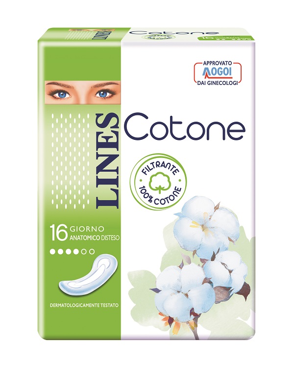 LINES COTONE NON ULTRA ANATOMICI DISTESI 16 PEZZI - Farmacia Artemisia di Montecuollo Dott. Angelo snc
