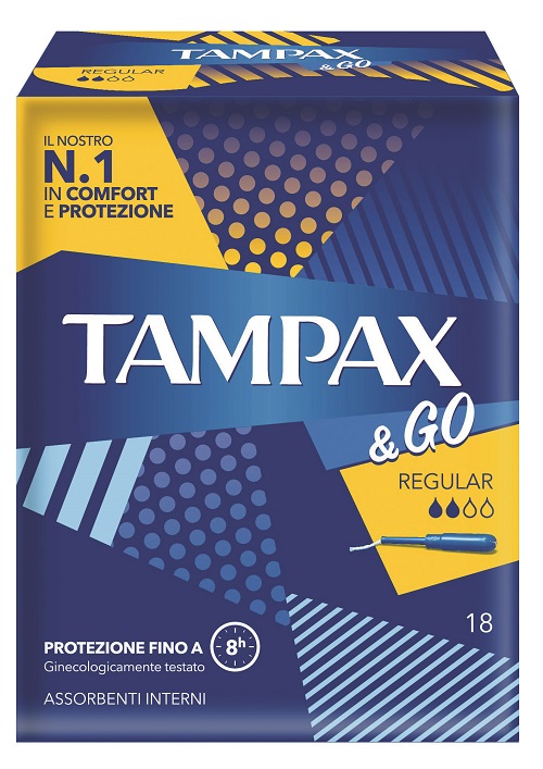 TAMPAX &GO REGULAR 18 PEZZI - Farmacia Artemisia di Montecuollo Dott. Angelo snc