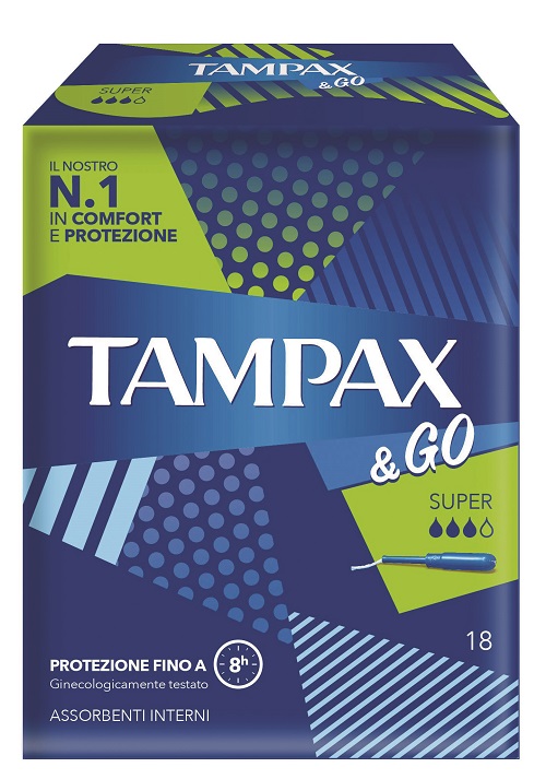 TAMPAX &GO SUPER 18 PEZZI - Farmacia Artemisia di Montecuollo Dott. Angelo snc