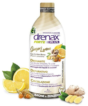 DRENAX FORTE PLUS GINGER LEMON 750 ML - Farmacia Artemisia di Montecuollo Dott. Angelo snc
