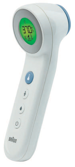 TERMOMETRO BRAUN TOUCH + NO TOUCH MODELLO BNT400 3 IN 1 PER MISURAZIONE TEMPERATURA A DISTANZA DELLA FRONTE CIBO E BAGNO - Farmacia Artemisia di Montecuollo Dott. Angelo snc