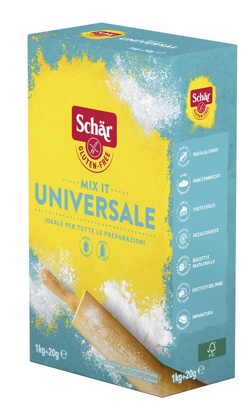 SCHAR MIX IT FARINA UNIVERSALE SENZA LATTOSIO 1 KG + 20 G - Farmacia Artemisia di Montecuollo Dott. Angelo snc