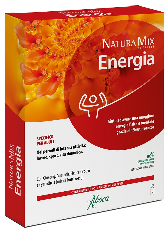NATURA MIX ADVANCED ENERGIA 10 FLACONCINI DA 15 G - Farmacia Artemisia di Montecuollo Dott. Angelo snc