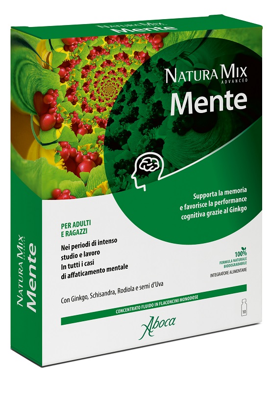 NATURA MIX ADVANCED MENTE 10 FLACONCINI - Farmacia Artemisia di Montecuollo Dott. Angelo snc