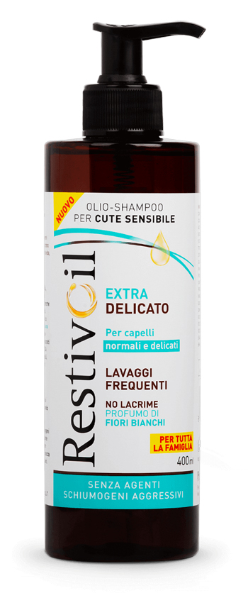 RESTIVOIL EXTRA DELICATO OLIO SHAMPOO PER CUTE SENSIBILE 400 ML - Farmacia Artemisia di Montecuollo Dott. Angelo snc