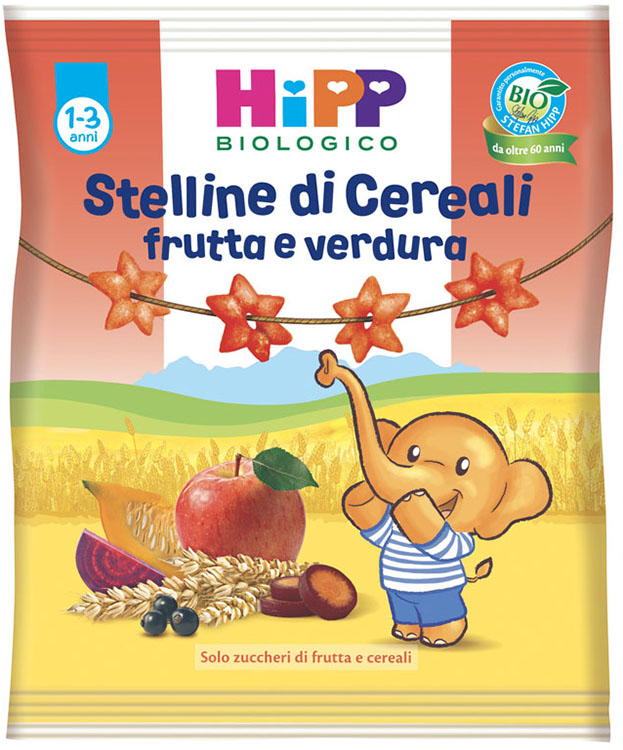HIPP BIO STELLINE FRUTTA VERDURA 30 G - Farmacia Artemisia di Montecuollo Dott. Angelo snc