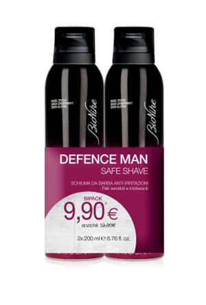 DEFENCE MAN BIPACK SCHIUMA BARBA 2 X 200 ML - Farmacia Artemisia di Montecuollo Dott. Angelo snc