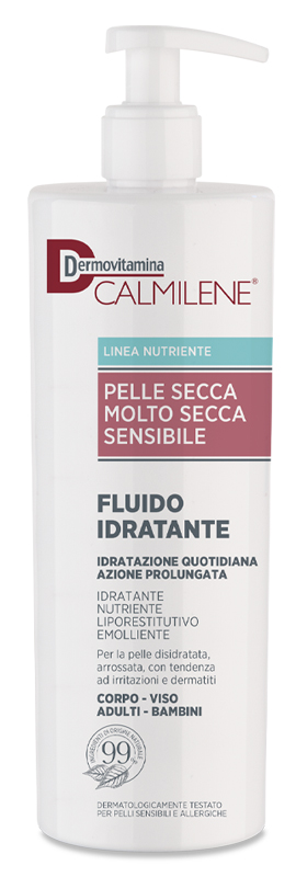 DERMOVITAMINA CALMILENE FLUIDO IDRATANTE PER PELLE SECCA, MOLTO SECCA E SENSIBILE 500 ML - Farmacia Artemisia di Montecuollo Dott. Angelo snc