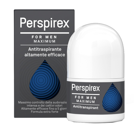 PERSPIREX FOR MEN MAXIMUM ANTITRASPIRANTE ROLL ON 20 ML - Farmacia Artemisia di Montecuollo Dott. Angelo snc