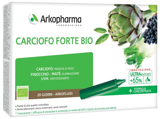 ARKOFLUIDI ULTRA SUONI CARCIOFO FORTE BIO 20 FIALE - Farmacia Artemisia di Montecuollo Dott. Angelo snc