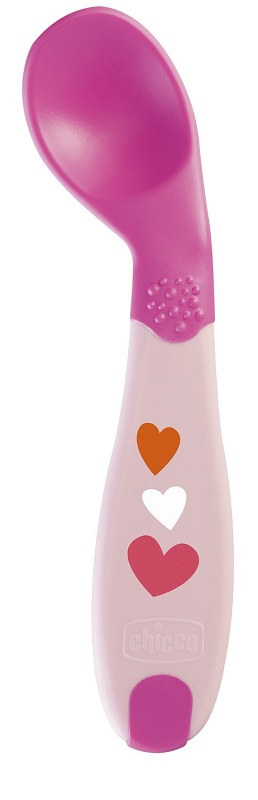 CHICCO CUCCHIAIO ANGOLATO 8M+ ROSA - Farmacia Artemisia di Montecuollo Dott. Angelo snc
