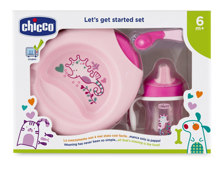 CHICCO SET PAPPA 6M+ ROSA CON CUCCHIAIO ROSA - Farmacia Artemisia di Montecuollo Dott. Angelo snc