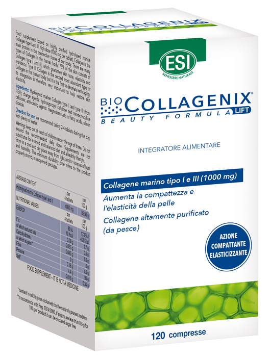 ESI BIOCOLLAGENIX 120 COMPRESSE - Farmacia Artemisia di Montecuollo Dott. Angelo snc