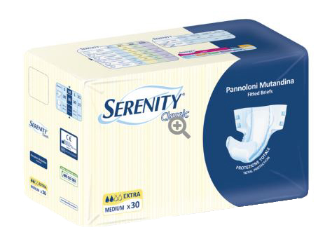 SERENITY PANNOLONE A MUTANDINA CLASSIC EXTRA XL 15 PEZZI - Farmacia Artemisia di Montecuollo Dott. Angelo snc