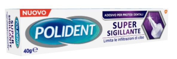 POLIDENT SUPER TENUTA+SIGILLANTE ADESIVO PROTESI DENTALE 40 G - Farmacia Artemisia di Montecuollo Dott. Angelo snc