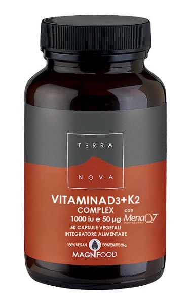 TERRANOVA VITAMINA D3 + K2 50 CAPSULE - Farmacia Artemisia di Montecuollo Dott. Angelo snc
