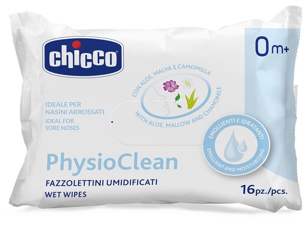 CHICCO FAZZOLETTINI UMIDIFICATI PHYSIOCLEAN 16 PEZZI - Farmacia Artemisia di Montecuollo Dott. Angelo snc