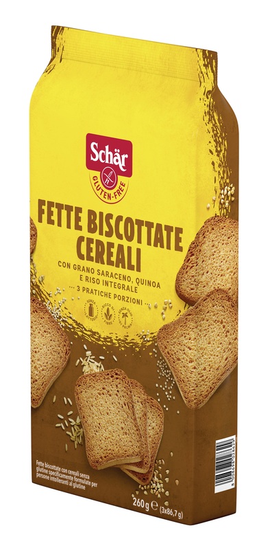 SCHAR FETTE BISCOTTATE CEREALI 3 PORZIONI DA 86,7 G - Farmacia Artemisia di Montecuollo Dott. Angelo snc