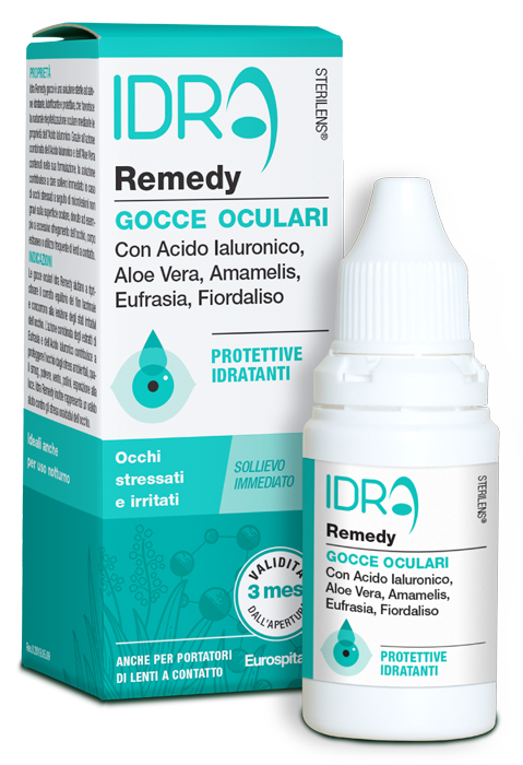 GOCCE OCULARI PROTETTIVE IDRATANTI STERILENS IDRA REMEDY CON ACIDO IALURONICO E ALOE VERA 10 ML - Farmacia Artemisia di Montecuollo Dott. Angelo snc
