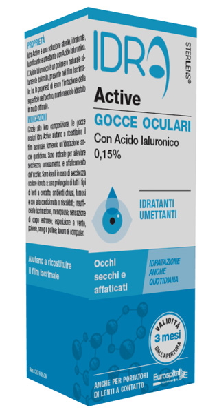 GOCCE OCULARI STERILENS IDRA ACTIVE 10 ML CON ACIDO IALURONICO 0,15% - Farmacia Artemisia di Montecuollo Dott. Angelo snc