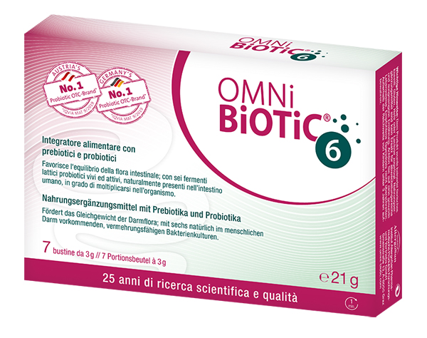 OMNI BIOTIC 6 POLVERE 7 BUSTINE DA 3 G - Farmacia Artemisia di Montecuollo Dott. Angelo snc