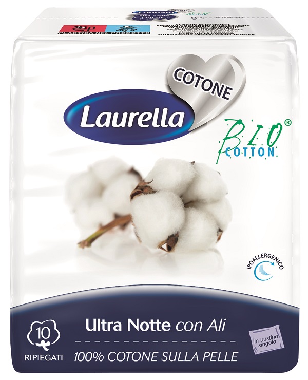 ASSORBENTE LAURELLA PER DONNA IN COTONE ULTRA ALI NOTTE 10 PEZZI - Farmacia Artemisia di Montecuollo Dott. Angelo snc