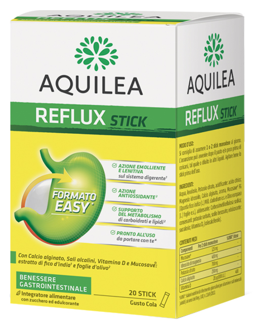 AQUILEA REFLUX 20 STICK MONODOSE - Farmacia Artemisia di Montecuollo Dott. Angelo snc