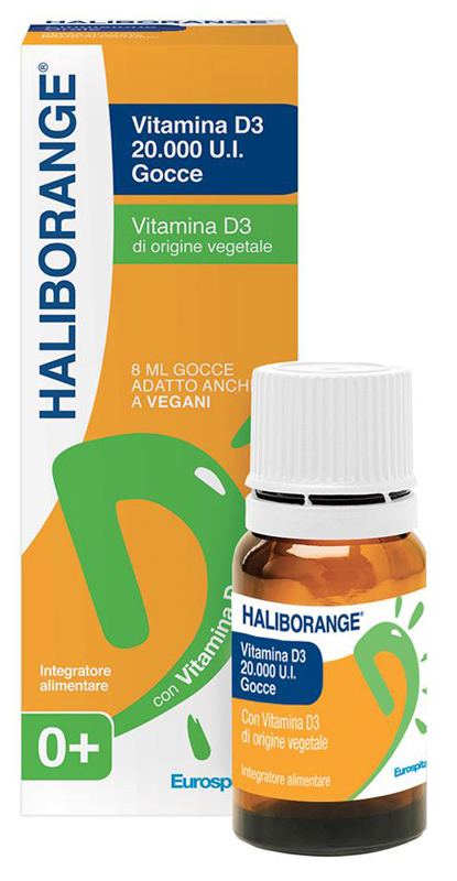 HALIBORANGE VITAMINA D3 20000 UI GOCCE 8 ML - Farmacia Artemisia di Montecuollo Dott. Angelo snc