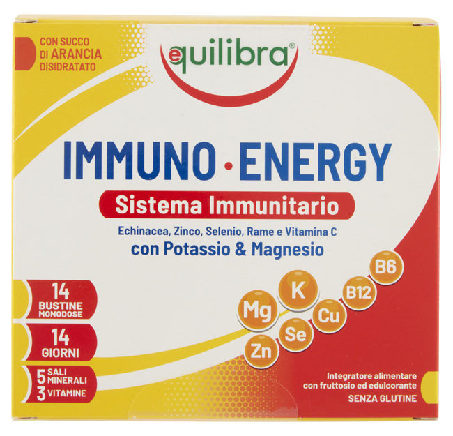 IMMUNO ENERGY SISTEMA IMMUNITARIO POTASSIO & MAGNESIO 14 BUSTINE MONODOSE - Farmacia Artemisia di Montecuollo Dott. Angelo snc