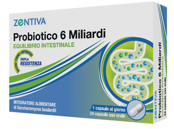 ZENTIVA PROBIOTICO 6 MILIARDI 24 CAPSULE VEGETALI - Farmacia Artemisia di Montecuollo Dott. Angelo snc