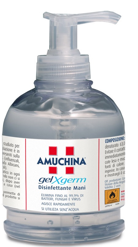 AMUCHINA GEL X-GERM DISINFETTANTE MANI 250 ML - Farmacia Artemisia di Montecuollo Dott. Angelo snc