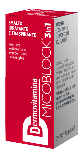 DERMOVITAMINA MICOBLOCK 3 IN 1 SMALTO IDRATANTE E TRASPIRANTE ROSSO 5 ML - Farmacia Artemisia di Montecuollo Dott. Angelo snc