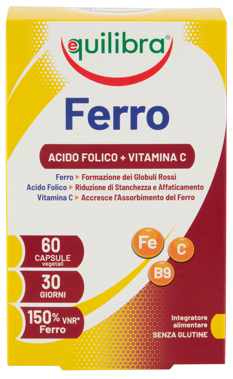 FERRO CON ACIDO FOLICO + VITAMINA C 60 CAPSULE - Farmacia Artemisia di Montecuollo Dott. Angelo snc