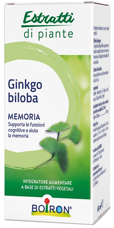 GINKGO BILOBA BOIRON ESTRATTO IDROALCOLICO 60 ML - Farmacia Artemisia di Montecuollo Dott. Angelo snc